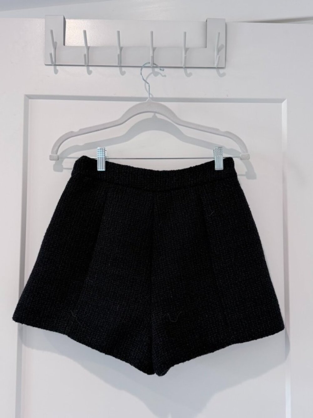 NWOT Meshki Parker Boucle Shorts - Midnight Blue, XS - Picture 6 of 9